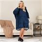 OHS Electric Heated Oversized Hoodie Blanket with Sleeves Wearable Sherpa Giant