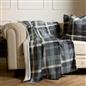 OHS Tartan Throw Sherpa Fleece Plush Flannel Blanket Warm Xmas Soft Bedspread