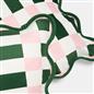 OHS Checkerboard Cushion Covers Scallop Edge Matte Velvet Square Pillowcases