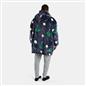 OHS Print Hooded Blanket Adult Xmas Winter Sherpa Lined Throw Oversized Hoodie
