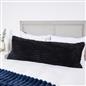 OHS Ribbed Bolster Pillow Faux Fur Long Luxury Soft Maternity Support Cushion