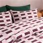 OHS Checkerboard Print Bedding Set Microfibre Duvet Cover with Pillowcase