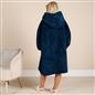 OHS Teddy Fleece Sherpa Lined Hooded Blanket Soft Oversized Adults Throw