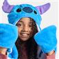 OHS x Stitch Kids Hooded Scarf Novelty Fleece Pocket Winter Wrap Hand Warmer 