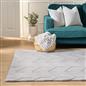 OHS Chevron Carved Rug Non Slip Soft Tufted Carpet Living Room Bedroom