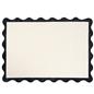 OHS Scallop Edge Rug Non Slip Soft Modern Carpet Living Room Bedroom