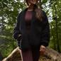 OHS Waterfall Short Cardigan Teddy Fleece Open Front Wrap Loungewear Outwear