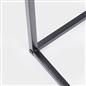 OHS Marble End Table Modern Console Bedroom Side Nightstand Metal Frame