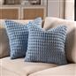 OHS Bobble Cushion Covers Soft Fleece Square Pillowcases Winter Home Decor