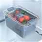 OHS Fridge Container with Lid BPA Free Plastic Food Storage Removable Basket
