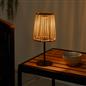 OHS Solar Table Lamp Rattan Cordless Outdoor Garden Light Dusk Sensor