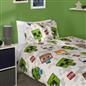 OHS x Minecraft Duvet Cover Set Reversible Bedding with Pillowcase Kids Xmas
