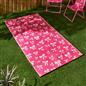 OHS Bows Print Garden Rug Outdoor Waterproof Area Mat Patio Decor