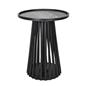 OHS Ivy Side Table Slatted Engineered Wood Living Room Bedroom Bedside