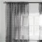OHS Pompom Tufted Voile Net Curtains Pair 2 Window Panels Slot Top Set 55