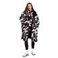 OHS Drying Changing Robe Geo Print Sherpa Lined Water Resistant Oversize Coat