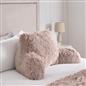OHS Fluffy Cuddle Cushion Reading Pillow with Arms Lumbar Bed Chair