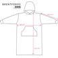 Brentfords Extra Long Blanket Hoodie Oversized Teddy Fleece Sweatshirt Adult NEW