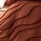 OHS Tufted Contour Bedding Set Soft Cosy Duvet Cover with Pillowcase