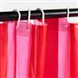 OHS Striped Shower Curtain with 12 Hooks Mould Proof Bathtub Curtains