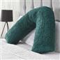 Teddy Fleece V Shaped Pillow Body Neck Support Pregnancy Orthopaedic Cushion