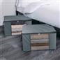 Large Underbed Storage Bags 2 Pack Clothes Shoes Organiser Folding Zipped Cube