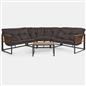 OHS Santorini Corner Sofa Table Set 5 Seater Garden Outdoor Patio Couch