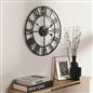 Large Wall Clock Roman Numerals Skeleton Big Open Round Face Living Room Kitchen