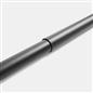 OHS 120-200cm Curtain Pole Extendable Metal 28mm Ball Trumpet Twist Finnials