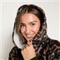 OHS Animal Print Loungewear Set Winter Sherpa Nightwear 2-Piece Hoodie Jogger