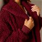 OHS Waterfall Cardigan Warm Teddy Fleece Open Front Wrap Loungewear Outwear