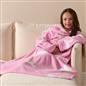 Kids Fleece Blanket with Sleeves Arms Wearable Supersoft Cosy Plush Warm Throw