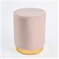 Matte Velvet Footstool Pouffe Modern Vanity Home Bedroom Seat Cushion Rest Chair