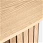 OHS Madison Console Table Ribbed Engineered Wood Entryway Display Unit Decor