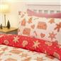 OHS Xmas Reversible Bedding Set Novelty Kids Duvet Cover with Pillowcase Double