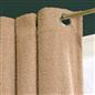 OHS Boucle Eyelet Curtains Blackout Pair Ready Made Ring Top Energy Saving