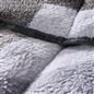 OHS Geometric Teddy Fleece Coverless Duvet Quilt Bedding Set 10.5 TOG Pillowcase