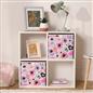 OHS Storage Cube Boxes Animal Print 2/4 Pack Folding Shoe Organiser Tidy Set