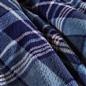 OHS Tartan Check Teddy Fleece Thermal Duvet Cover Bedding Set