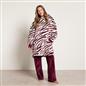 OHS Animal Prints Hoodie Blanket Sherpa Lined Fleece Wearable Throw