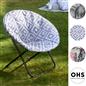 OHS Moon Camping Chair Round Folding Outdoor Garden Portable Seat