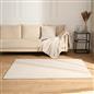 Faux Fur Rug Living Room Ribbed Large Mat Luxury Carpet Anti Slip Floor Runner