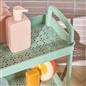 OHS Trolley Cart 3 Tier Roll Bathroom Storage Portable Kitchen Home Organiser