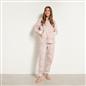 OHS Animal Print Loungewear Set Winter Sherpa Nightwear 2-Piece Hoodie Jogger