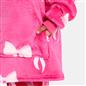 OHS Bows Print Hooded Blanket Adult Kids Sherpa Lined Winter Family Hoodie