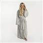 OHS Teddy Marl Fleece Soft Adults Dressing Gown Unisex Full-Length Robe