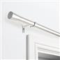 OHS 70-120cm Curtain Pole Extendable Metal 16mm Ball Trumpet Twist Finnials