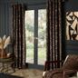 OHS Velvet Eyelet Blackout Curtains Animal Print Ready Made Ring Top