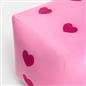 OHS Dice Cushion Hearts Decorative Filled Scatter Throw Pillow Home Decor