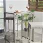 OHS Amalfi Bistro Set Outdoor Table Bar Stool Chair Garden Patio 3PC Furniture